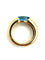 POMELLATO. Collection "Sassi", bague or jaune et topaze bleue 58 Facettes