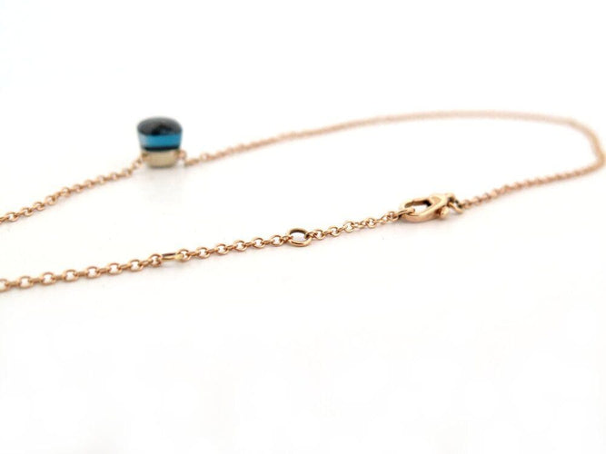 Collier collier POMELLATO nudo petit pendentif or rose 18k & topaze 58 Facettes 266329