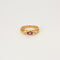 Bague Bague jonc or jaune saphir rose diamants 58 Facettes LP1109/13