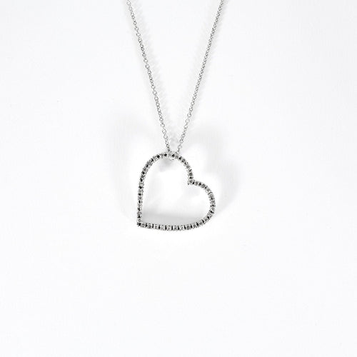 Collier Collier D'Amour or blanc diamants 58 Facettes LP1117/16