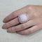 Bague 54 Bague en opale rose, or blanc et diamants 58 Facettes S402
