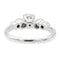 Bague 55 Bague Solitaire Or blanc Diamant 58 Facettes 1137222CN