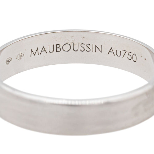 Bague 66 Mauboussin Bague Ruban du bonheur mon amour Or blanc 58 Facettes 3770984CN