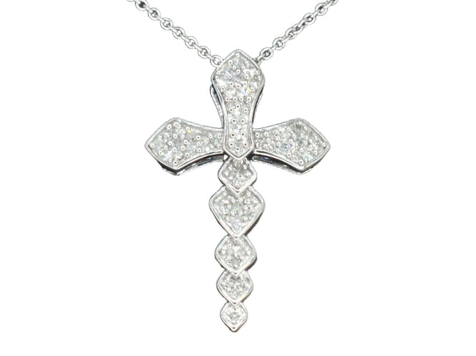 Pendentif Pendentif en or blanc avec diamants 58 Facettes 2336