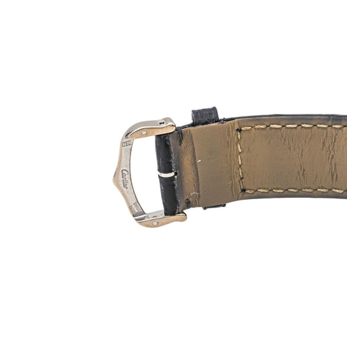 Montre Cartier Montre Baignoire Or blanc Saphir 58 Facettes 4031097RV