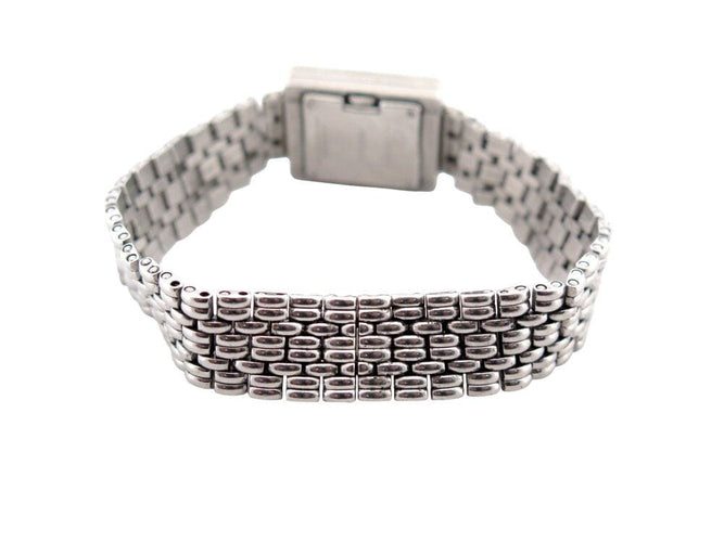 Montre vintage montre POIRAY sertie de 80 diamants 21 mm quartz classique acier 58 Facettes 268175