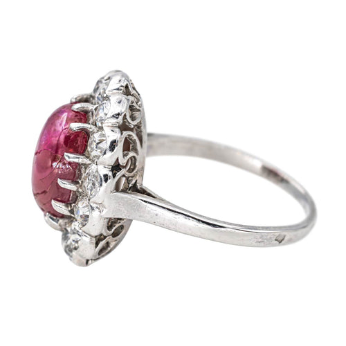 Bague 51 Bague  Pompadour  Platine Rubis, Diamant 58 Facettes 4387241CN