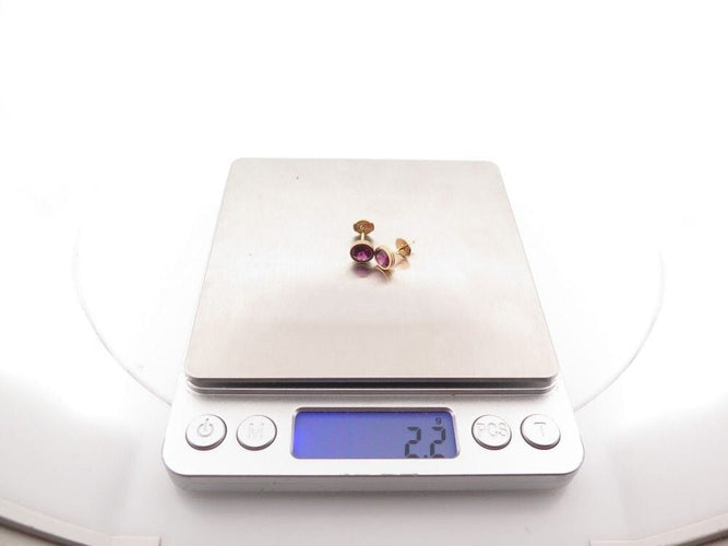 Boucles d'oreilles boucles d'oreilles POIRAY puces lolita rhodolite or 18k  s 58 Facettes 268231