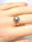 Bague 53 Bague or blanc diamants vers 1900 58 Facettes AB650