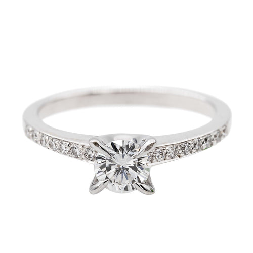 Bague 52 Bague Solitaire Or blanc Diamant 58 Facettes 578746RV