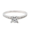 Bague 52 Bague Solitaire Or blanc Diamant 58 Facettes 578746RV