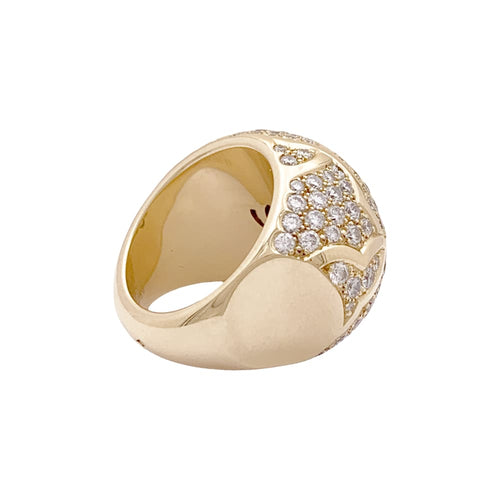 Bague 52 Bague Chanel, "Profil de Camelia" or jaune et diamants. 58 Facettes 34883