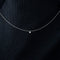 Collier COLLIER OR BLANC DIAMANT 0,15ct 58 Facettes M8927