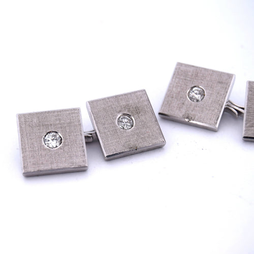 Boutons de manchette boutons de manchette en diamant 58 Facettes