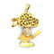 Pendentif Pendentif vintage Snoopy or jaune et diamants 58 Facettes 7034/10