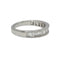 Bague 51 Demi-alliance or blanc et diamants 1,5 ct 58 Facettes