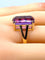 Bague Bague or jaune améthyste 13,36 carats 58 Facettes AB398