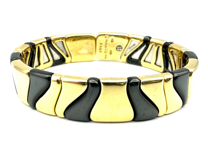 Bracelet MARINA B. Bracelet or 18K et émail 58 Facettes