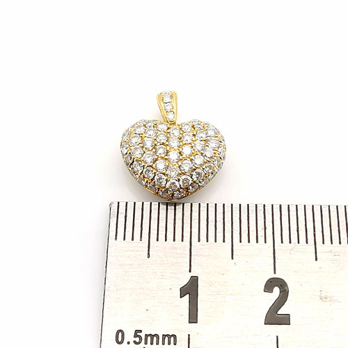 Pendentif Pendentif cœur or & diamants 58 Facettes