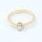 Bague 55 Solitaire en or jaune avec diamant taille brillant 58 Facettes 130003