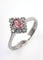 Bague 54 Bague en or blanc avec saphir Padparadscha et diamant 58 Facettes 69044833