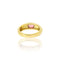 Bague Bague jonc or jaune, cabochon tourmaline rose 58 Facettes