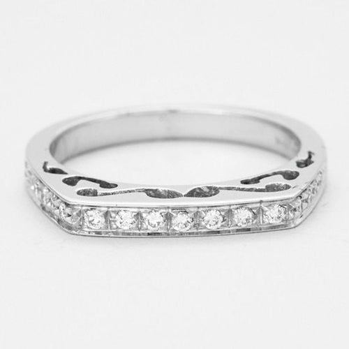 Bague Bague demi-éternité diamants 58 Facettes 1478