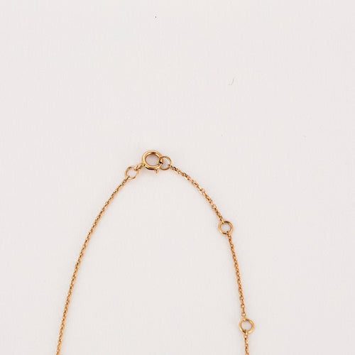 Collier COLLIER L OR ROSE 3 DIAMANTS 0,09ct 58 Facettes M8927