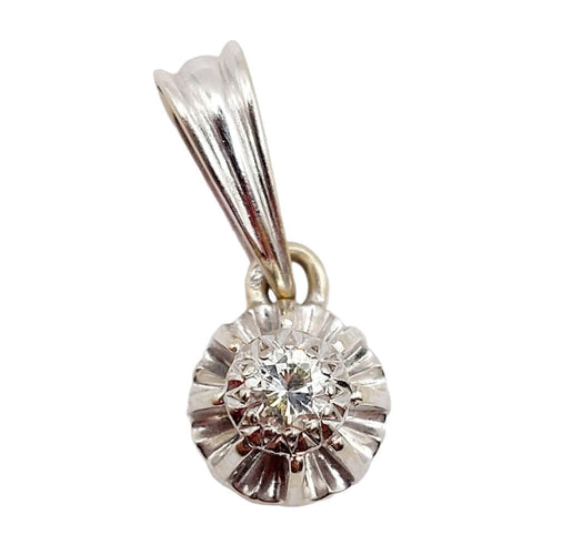 Pendentif Pendentif art déco or blanc et diamant 58 Facettes A05180