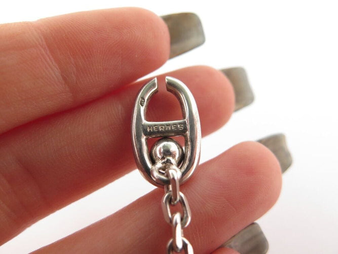 porte cles HERMES chaine d'ancre gaetan de percin en argent 925 8.4gr  holder 58 Facettes 268816