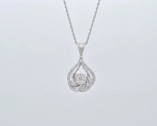 Collier Collier en spirale arabe avec diamants de 2,60 ct 58 Facettes 8508