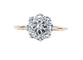 Bague 51 Bague marguerite en or jaune et diamants 58 Facettes AB618