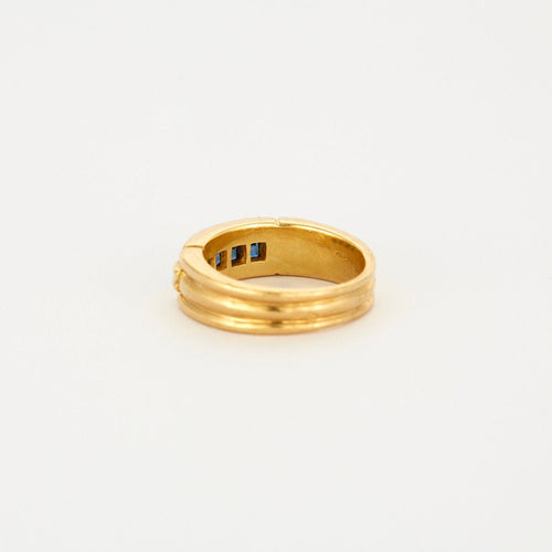 Bague 53 Alliance Eternité Saphirs 58 Facettes LP622/15