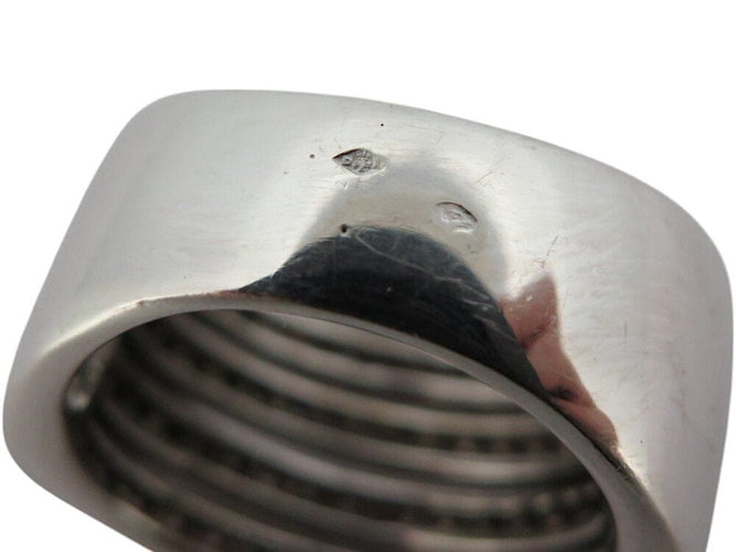 Bague 55 bague 5 rangs & 4 liens croises t55 en or blanc 18k 20gr 180 diamants 2.5ct 58 Facettes 268938