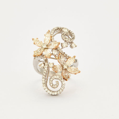 Bague 54 Bague Fleur Fantaisie 58 Facettes 1179