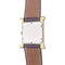 Montre Hermès,"Heure H", plaqué or, acier sur cuir. 58 Facettes 33734