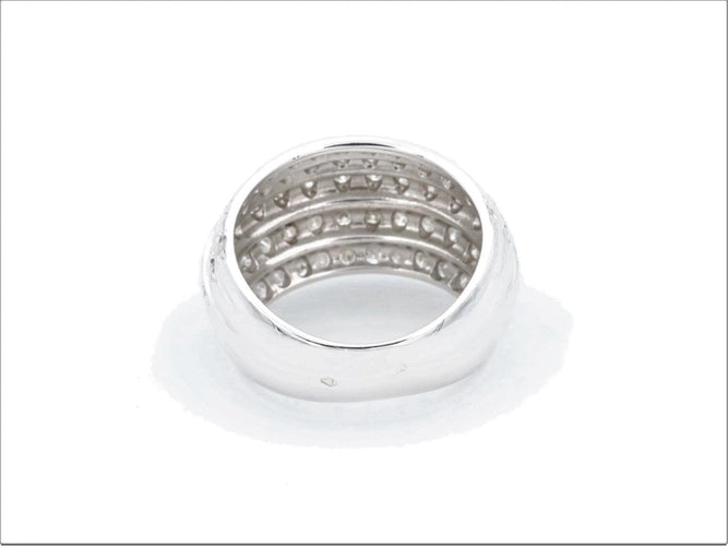 Bague 54 Bague Or blanc Diamant 58 Facettes 1589226CN