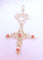 Pendentif Pendentif Croix du sud ou d'Agadez, cabochons de Corail Or 58 Facettes AA 1634