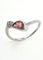 Bague Bague en or blanc avec saphir Padparadscha et diamants 58 Facettes 39035113