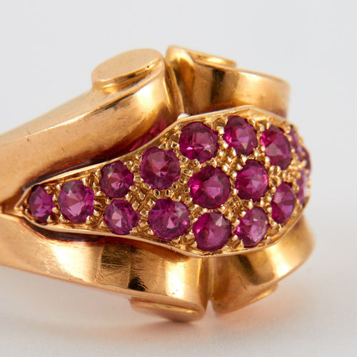 Bague 61 Bague Tank Rubis 58 Facettes