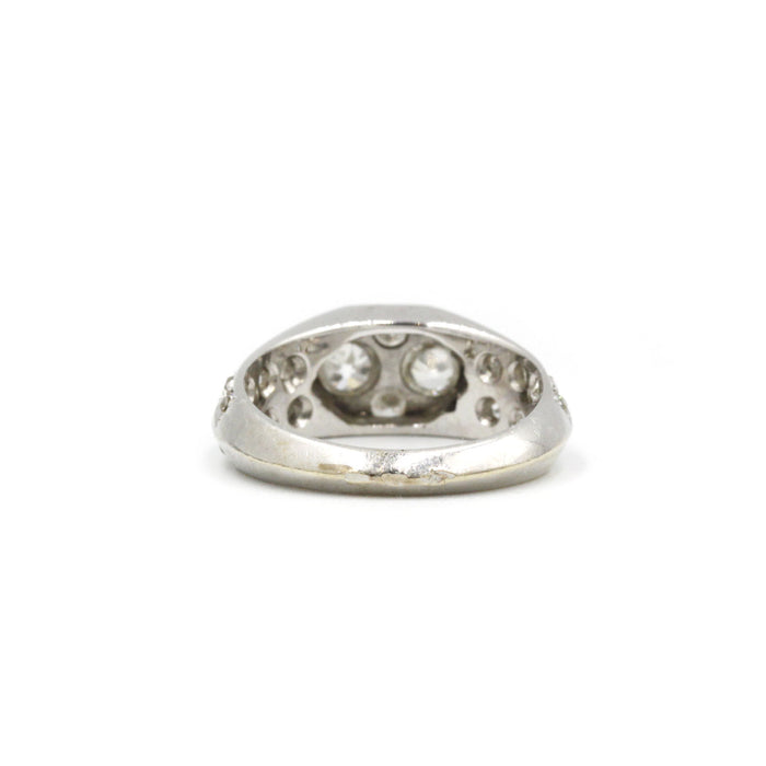 Witgouden en diamanten ring