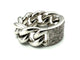 Bague DIOR. Collection "Gourmette", bague or blanc 18K et diamants 58 Facettes