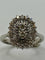Bague 54 Bague vintage Or blanc Diamants 58 Facettes