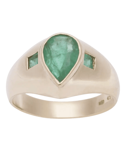 Ring 61 Ring Guld 18K Smaragd 58 Facettes BO210282/SMARAGDIPÄRON