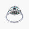 Bague 52 Bague style Art Déco Diamants Emeraudes 58 Facettes
