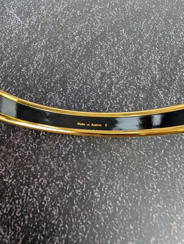 Hermès - Jonc Email et Plaqué Or 58 Facettes