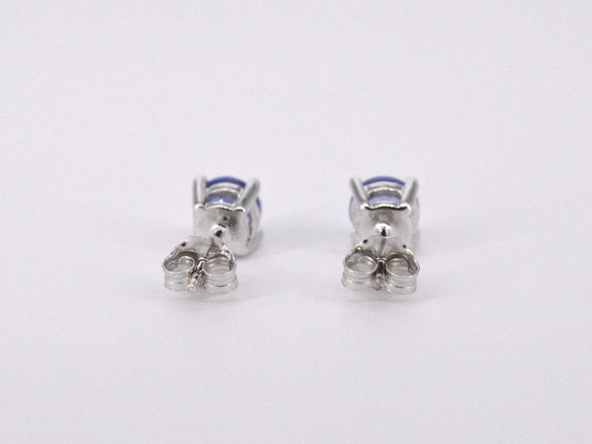 Boucles d'oreilles Boucles d'oreilles en or blanc avec tanzanite 58 Facettes 2198