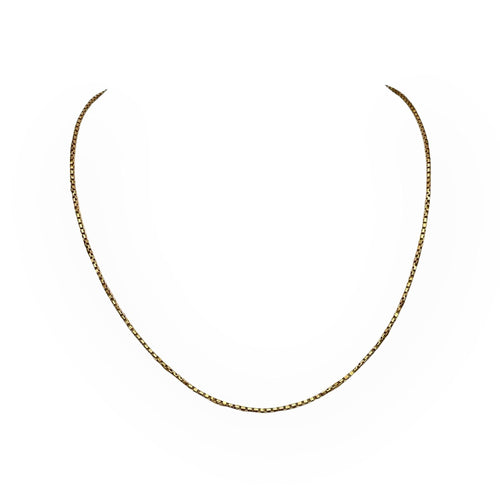 Collier Chaîne maille vénitienne 40 cm en or jaune 750 58 Facettes 149064869