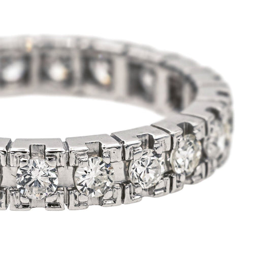 Bague 57 Bague  Alliance américaine   Platine Diamant 58 Facettes 4113911CN