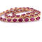 Collier Collier en or jaune 18 carats avec rubis et diamants 58 Facettes